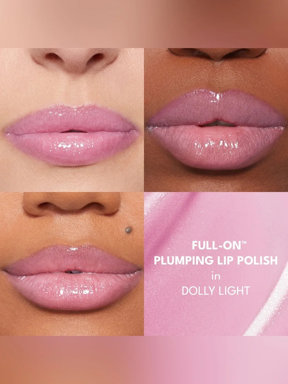 💓BUXOM FULL-ON PLUMPING LIP POLISH GLOSS in Dolly Light